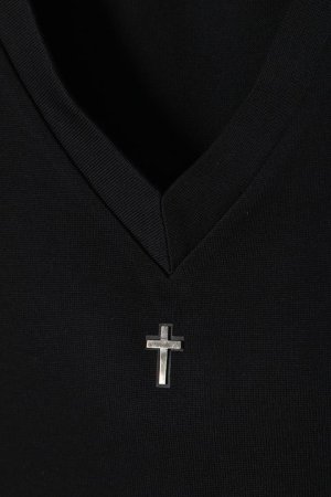 画像4: under bar アンダーバー 【under bar Limited】V-Neck S/S Silver Cross{-AGS}