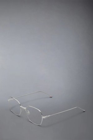 画像2: THOM BROWNE トムブラウン THOM BROWNE RECTANGULAR EYEGLASSES IN TITANIUM{E-}{-BFS}