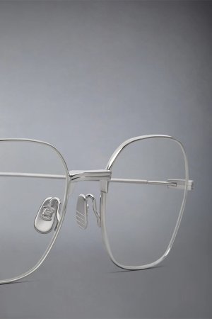 画像3: THOM BROWNE トムブラウン THOM BROWNE RECTANGULAR EYEGLASSES IN TITANIUM{E-}{-BFS}