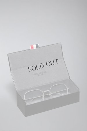 画像4: THOM BROWNE トムブラウン THOM BROWNE RECTANGULAR EYEGLASSES IN TITANIUM{E-}{-BFS}
