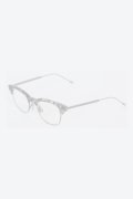   THOM BROWNE トムブラウン THOM BROWNE OVAL EYEGLASSES IN ACETATE AND TITANIUM{E-}{-BFS}