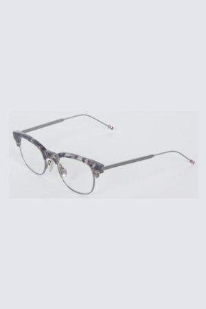 画像1: THOM BROWNE トムブラウン THOM BROWNE OVAL EYEGLASSES IN ACETATE AND TITANIUM{E-}{-BFS}