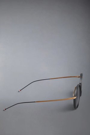 画像2: THOM BROWNE トムブラウン THOM BROWNE ROUND SUNGLASSES{E-}{-BFS}