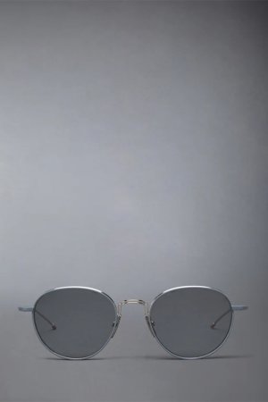 画像1: THOM BROWNE トムブラウン THOM BROWNE ROUND SUNGLASSES{E-}{-BFS}