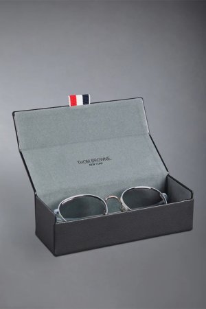 画像4: THOM BROWNE トムブラウン THOM BROWNE ROUND SUNGLASSES{E-}{-BFS}