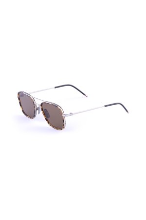 画像2: THOM BROWNE トムブラウン THOM BROWNE RECTANGULAR AVIATOR SUNGLASSES{E-}{-BFS}