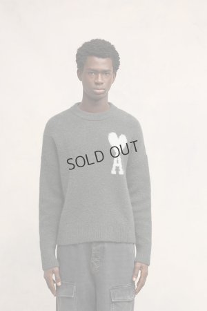 画像3: {SOLD}AMI アミ オフホワイト Ami de Coeur クルーネック セーター{-BDA}