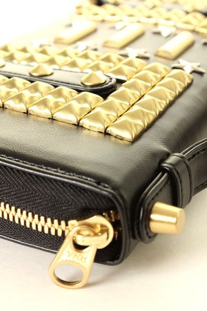 画像3: vermilion×under bar ヴァーミリオン×アンダーバー 【under bar Limited】STUDS CLUTCH LONG WALLET{-AGS}