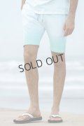 {SOLD}1piu1uguale3 RELAX ウノピゥウノウグァーレトレ リラックス グラデーションスウェットハーフパンツ{-BDS}