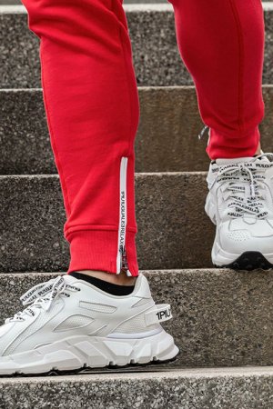 画像5: 【 40%OFF セール16,940円→10,164円】 1piu1uguale3 RELAX ウノピゥウノウグァーレトレ リラックス ジップロゴスウェットロングパンツ{-BDA}