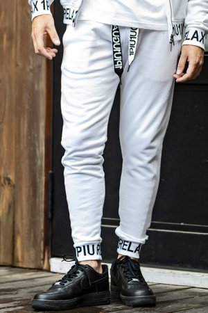 画像2: 【 40%OFF セール17,930円→10,758円】 1piu1uguale3 RELAX ウノピゥウノウグァーレトレ リラックス ワイドスピンドルロゴスウェットパンツ{-BDA}