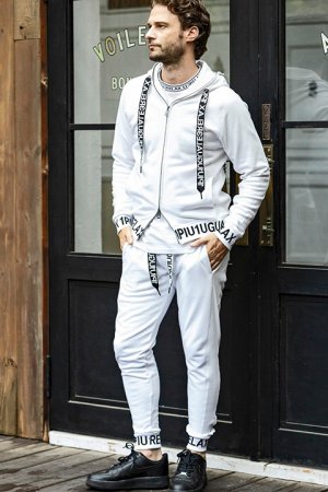 画像5: 【 40%OFF セール17,930円→10,758円】 1piu1uguale3 RELAX ウノピゥウノウグァーレトレ リラックス ワイドスピンドルロゴスウェットパンツ{-BDA}