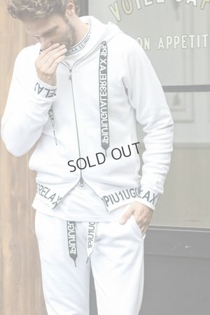 画像6: {SOLD}1piu1uguale3 RELAX ウノピゥウノウグァーレトレ リラックス ワイドスピンドルロゴスウェットパンツ{-BDA}