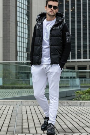 画像6: 【 40%OFF セール13,970円→8,382円】 1piu1uguale3 RELAX ウノピゥウノウグァーレトレ リラックス ポーラテック縦ロゴロングパンツ{-BDA}