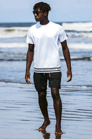 画像13: 【 30%OFF セール15,950円→11,165円】 1piu1uguale3 RELAX ウノピゥウノウグァーレトレ リラックス サイドロゴラッシュガードショーツ{-BES}