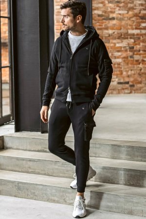 画像6: 1piu1uguale3 RELAX ウノピゥウノウグァーレトレ リラックス ビッグファスナーカーゴポケットスウェットパンツ{-BEA}