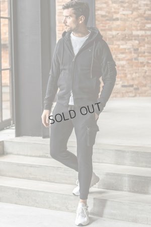 画像6: 1piu1uguale3 RELAX ウノピゥウノウグァーレトレ リラックス ビッグファスナーカーゴポケットスウェットパンツ{-BEA}