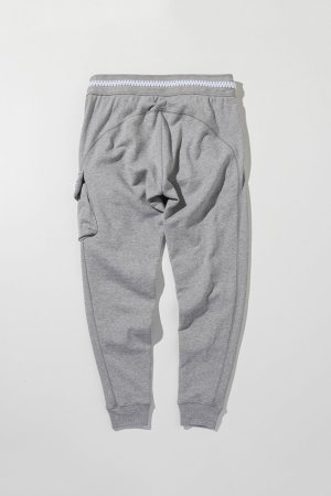 画像9: 1piu1uguale3 RELAX ウノピゥウノウグァーレトレ リラックス ビッグファスナーカーゴポケットスウェットパンツ{-BEA}