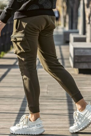 画像2: 1piu1uguale3 RELAX ウノピゥウノウグァーレトレ リラックス ビッグファスナーカーゴポケットスウェットパンツ{-BEA}