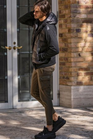 画像10: 1piu1uguale3 RELAX ウノピゥウノウグァーレトレ リラックス ビッグファスナーカーゴポケットスウェットパンツ{-BEA}