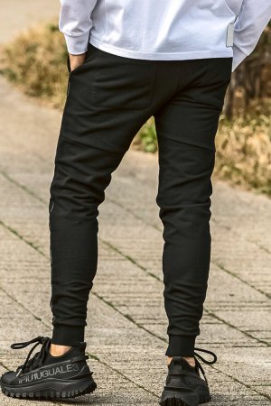 画像3: 1piu1uguale3 RELAX ウノピゥウノウグァーレトレ リラックス パイピングロゴワイドスピンドルジョガーパンツ{-BEA}