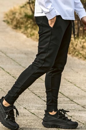 画像4: 1piu1uguale3 RELAX ウノピゥウノウグァーレトレ リラックス パイピングロゴワイドスピンドルジョガーパンツ{-BEA}