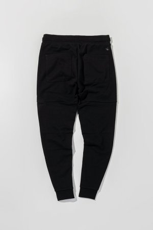 画像11: 1piu1uguale3 RELAX ウノピゥウノウグァーレトレ リラックス パイピングロゴワイドスピンドルジョガーパンツ{-BEA}