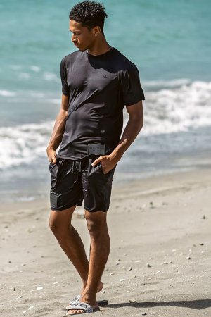 画像5: 1piu1uguale3 RELAX ウノピゥウノウグァーレトレ リラックス ラインロゴラッシュガードショーツ{-BFS}