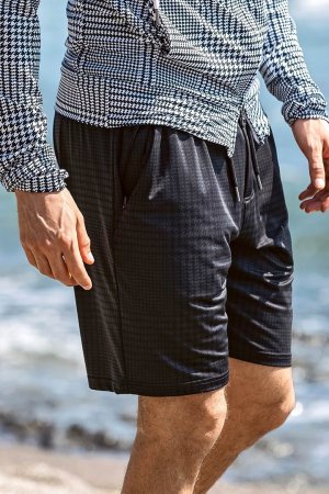 画像2: 1piu1uguale3 RELAX ウノピゥウノウグァーレトレ リラックス グレンチェックラッシュガードショーツ{-BFS}