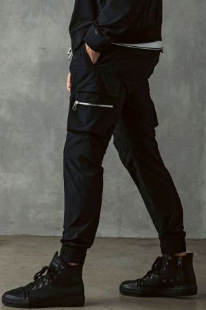 画像2: 1piu1uguale3 RELAX ウノピゥウノウグァーレトレ リラックス 接触冷感グレンチェックナイロンカーゴパンツ{-BFS}