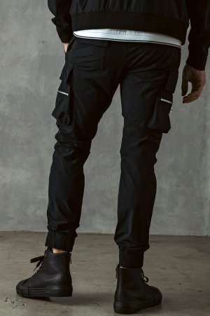 画像3: 1piu1uguale3 RELAX ウノピゥウノウグァーレトレ リラックス 接触冷感グレンチェックナイロンカーゴパンツ{-BFS}