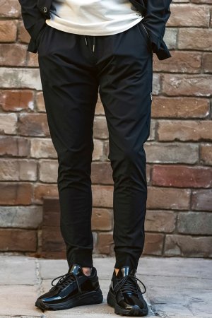 画像2: 1piu1uguale3 RELAX ウノピゥウノウグァーレトレ リラックス 接触冷感グレンチェックナイロンジョガーパンツ{-BFS}