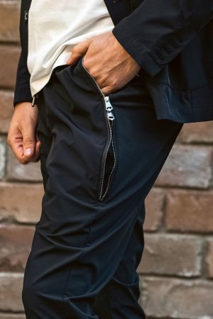 画像6: 1piu1uguale3 RELAX ウノピゥウノウグァーレトレ リラックス 接触冷感グレンチェックナイロンジョガーパンツ{-BFS}