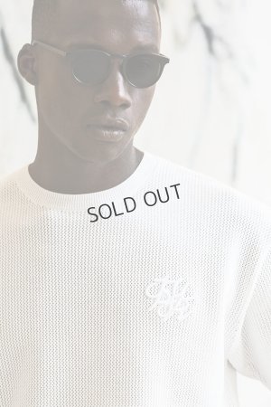 画像6: {SOLD}1piu1uguale3 RELAX ウノピゥウノウグァーレトレ リラックス ロゴアイコン半袖ニットTシャツ{-BES}