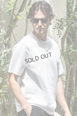 画像7: {SOLD}1piu1uguale3 RELAX ウノピゥウノウグァーレトレ リラックス ロゴアイコン半袖ニットTシャツ{-BES}