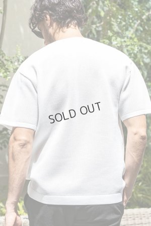 画像8: {SOLD}1piu1uguale3 RELAX ウノピゥウノウグァーレトレ リラックス ロゴアイコン半袖ニットTシャツ{-BES}