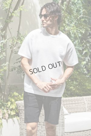 画像9: {SOLD}1piu1uguale3 RELAX ウノピゥウノウグァーレトレ リラックス ロゴアイコン半袖ニットTシャツ{-BES}