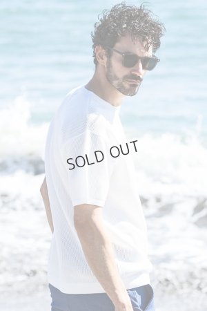 画像11: {SOLD}1piu1uguale3 RELAX ウノピゥウノウグァーレトレ リラックス ロゴアイコン半袖ニットTシャツ{-BES}