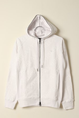 画像2: 【 40%OFF セール16,940円→10,164円】 1piu1uguale3 RELAX ウノピゥウノウグァーレトレ リラックス サイドリブ総柄ロゴパーカー{-BCS}