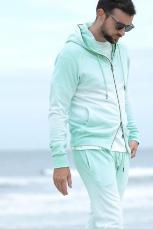 画像4: 【 40%OFF セール19,800円→11,880円】 1piu1uguale3 RELAX ウノピゥウノウグァーレトレ リラックス グラデーションスウェットパーカー{-BDS}