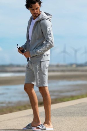 画像4: 【 40%OFF セール18,920円→11,352円】 1piu1uguale3 RELAX ウノピゥウノウグァーレトレ リラックス グリッターロゴジップパーカー{-BDS}