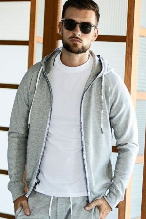 画像2: 【 40%OFF セール19,800円→11,880円】 1piu1uguale3 RELAX ウノピゥウノウグァーレトレ リラックス サークルロゴパイピングパーカー{-BDS}