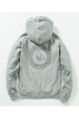 画像7: 【 40%OFF セール19,800円→11,880円】 1piu1uguale3 RELAX ウノピゥウノウグァーレトレ リラックス サークルロゴパイピングパーカー{-BDS}