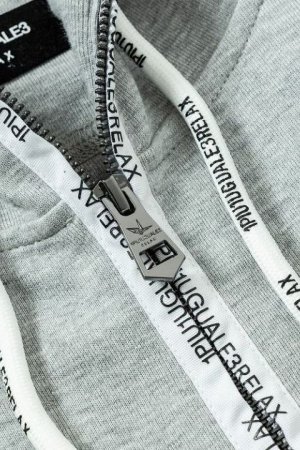 画像8: 【 40%OFF セール19,800円→11,880円】 1piu1uguale3 RELAX ウノピゥウノウグァーレトレ リラックス サークルロゴパイピングパーカー{-BDS}