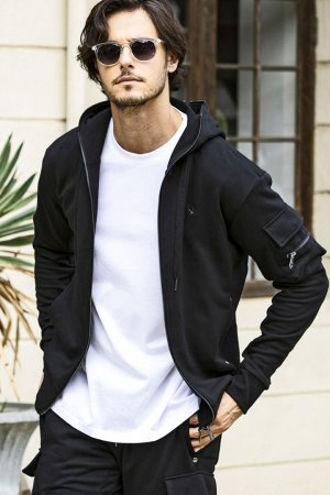 画像7: 【 30%OFF セール18,920円→13,244円】 1piu1uguale3 RELAX ウノピゥウノウグァーレトレ リラックス スウェットカーゴパーカー{-BES}