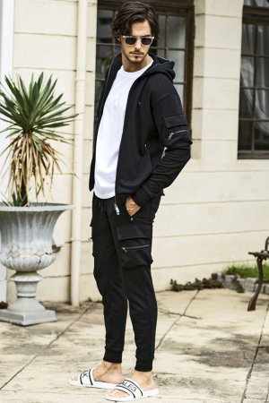 画像9: 【 30%OFF セール18,920円→13,244円】 1piu1uguale3 RELAX ウノピゥウノウグァーレトレ リラックス スウェットカーゴパーカー{-BES}