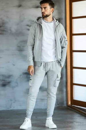 画像6: 【 30%OFF セール18,920円→13,244円】 1piu1uguale3 RELAX ウノピゥウノウグァーレトレ リラックス スウェットカーゴパーカー{-BES}