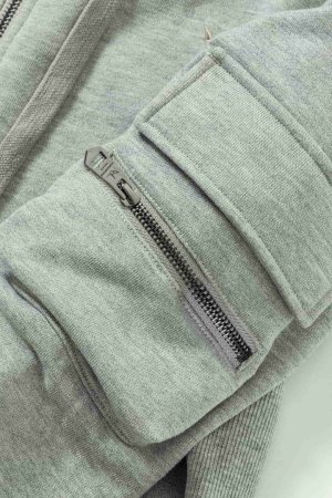 画像16: 【 30%OFF セール18,920円→13,244円】 1piu1uguale3 RELAX ウノピゥウノウグァーレトレ リラックス スウェットカーゴパーカー{-BES}