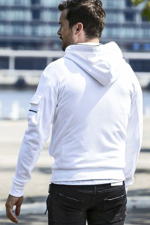 画像3: 【 30%OFF セール18,920円→13,244円】 1piu1uguale3 RELAX ウノピゥウノウグァーレトレ リラックス スウェットカーゴパーカー{-BES}