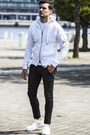 画像5: 【 30%OFF セール18,920円→13,244円】 1piu1uguale3 RELAX ウノピゥウノウグァーレトレ リラックス スウェットカーゴパーカー{-BES}